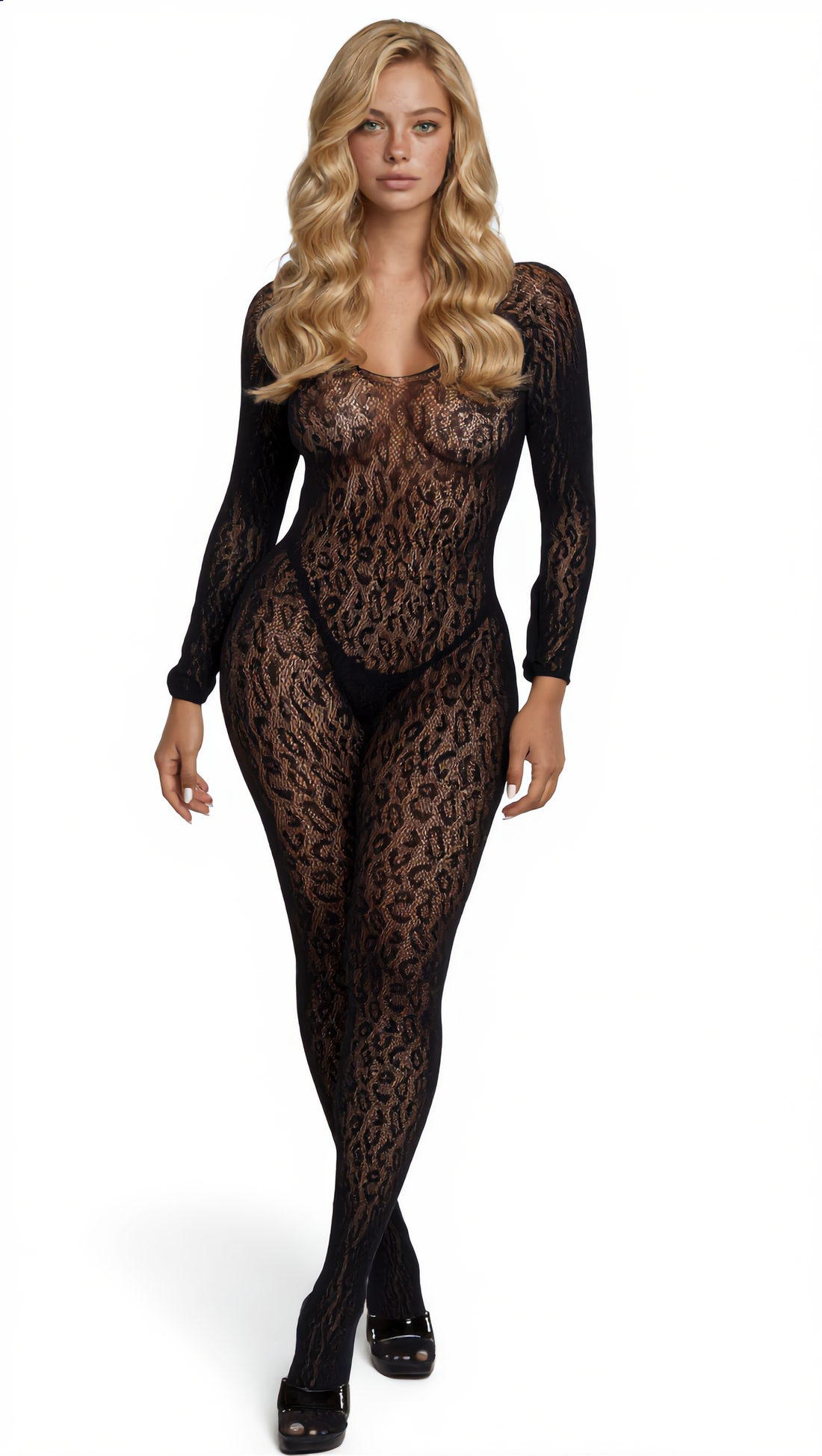Be Wicked Queen Animal Instinct Bodystocking Black
