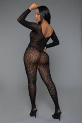 BeWicked Animal Instinct Bodystocking Black