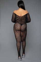 BeWicked Queen Animal Instinct Bodystocking Black
