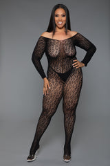 BeWicked Animal Instinct Bodystocking Black