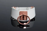 Coquette Pleasure Collection Adjustable Collar White/Rose Gold-Rebel Romance