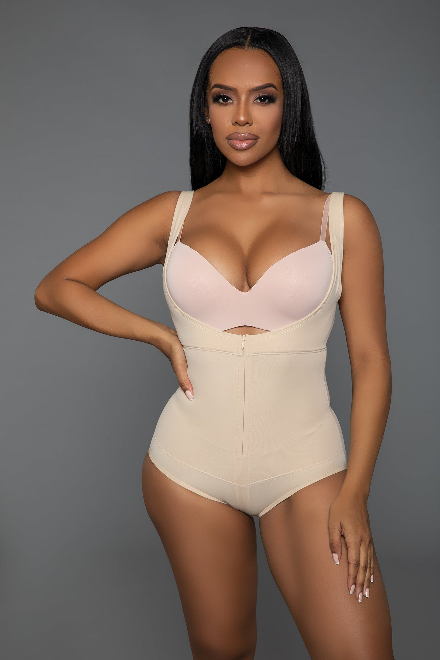 BeWicked Shapewear Keep It Tight Bodysuit Shaper Beige