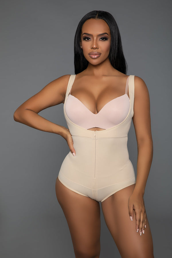 Be Wicked Queen Keep It Tight Bodysuit Shaper Nude