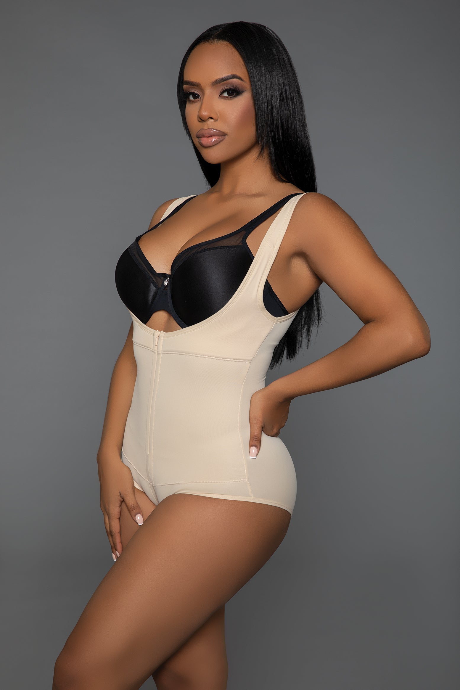 BeWicked Shapewear Keep It Tight Bodysuit Shaper Beige