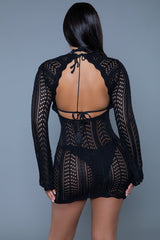 BeWicked Kinsley Crochet Mini Dress Black