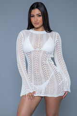 BeWicked Kinsley Crochet Mini Dress White