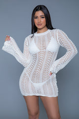 BeWicked Kinsley Crochet Mini Dress White