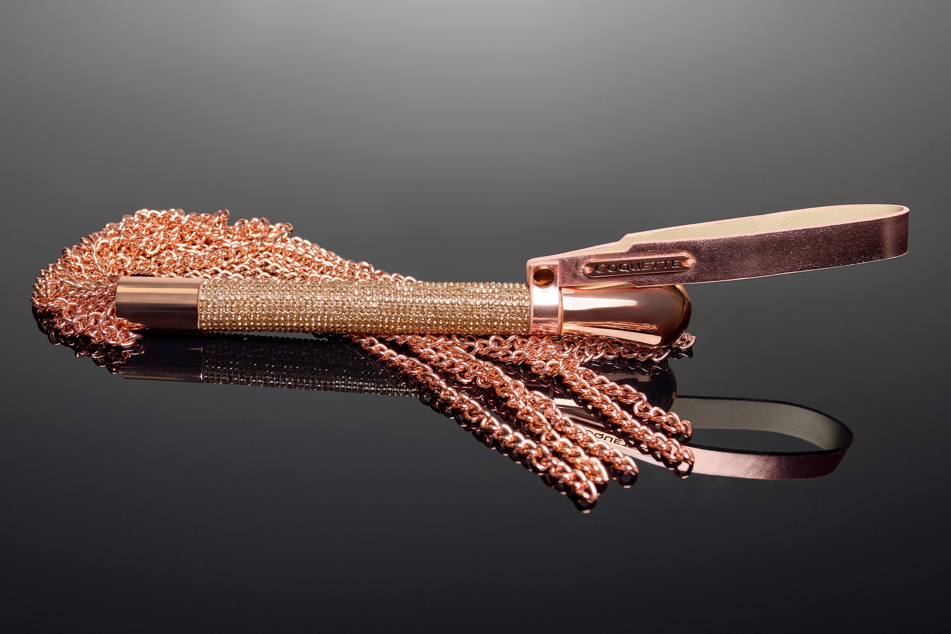 Coquette Pleasure Collection Chain Whip Accessory - Rose Gold