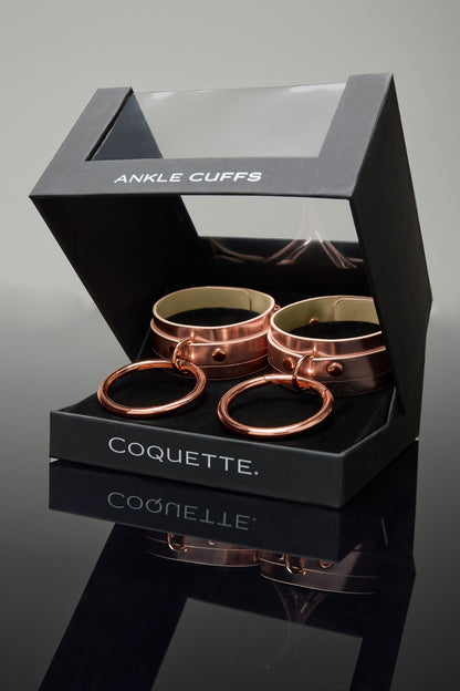 Coquette Pleasure Collection Ankle Cuffs - Rose Gold