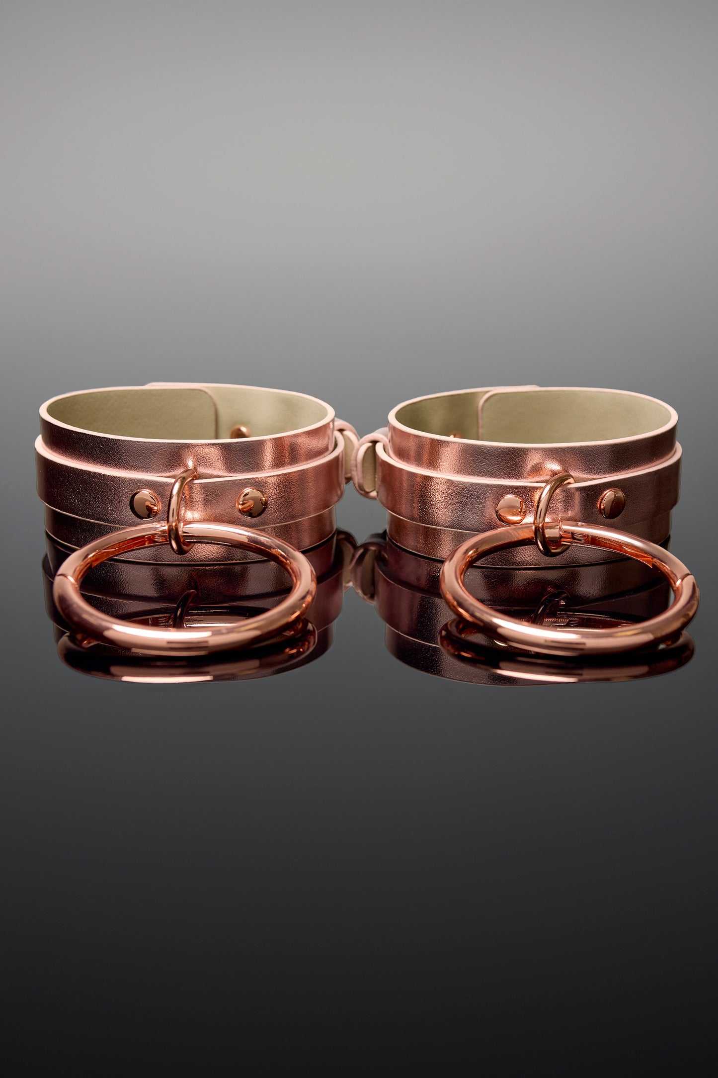 Coquette Pleasure Collection Ankle Cuffs - Rose Gold