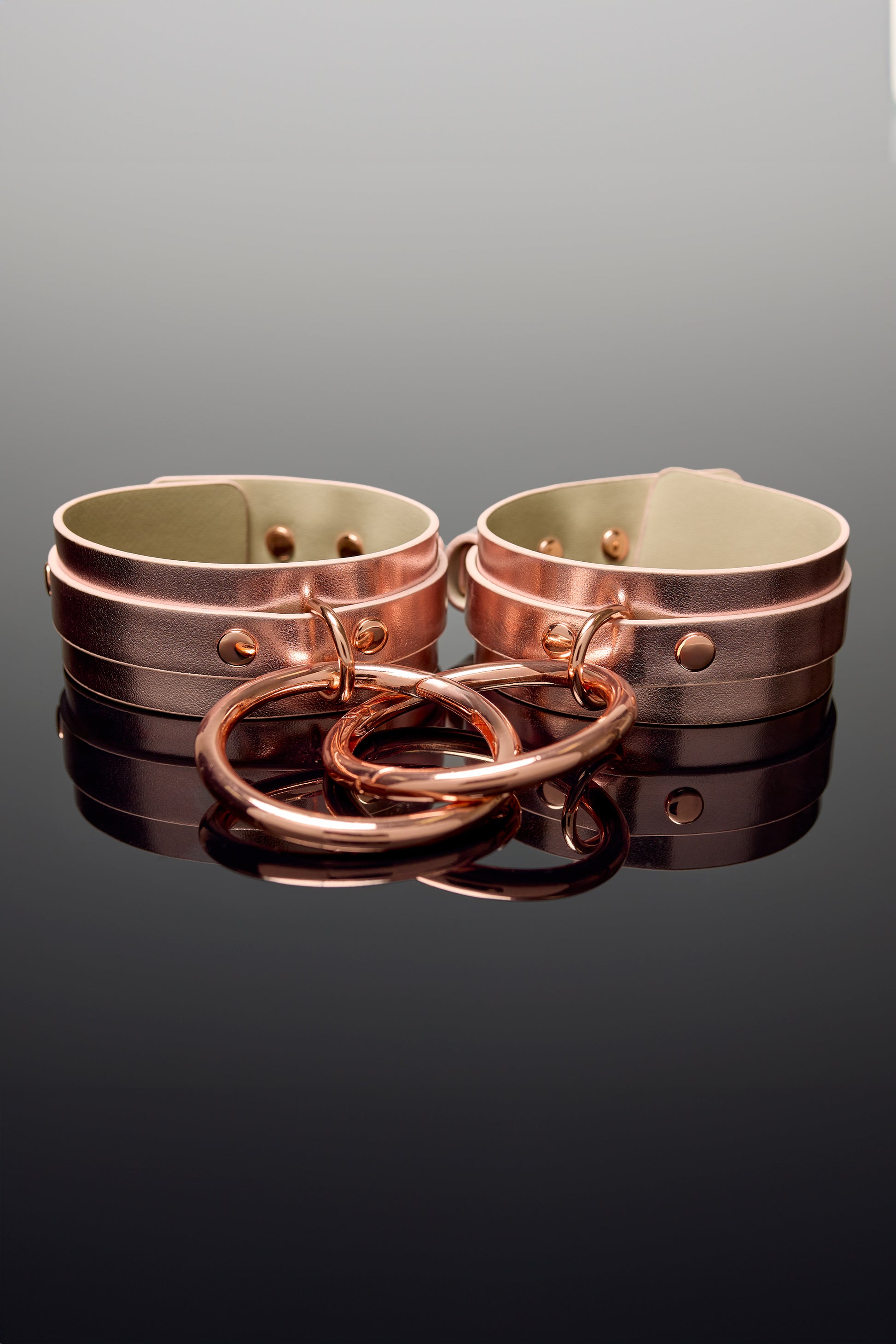 Coquette Pleasure Collection Ankle Cuffs - Rose Gold