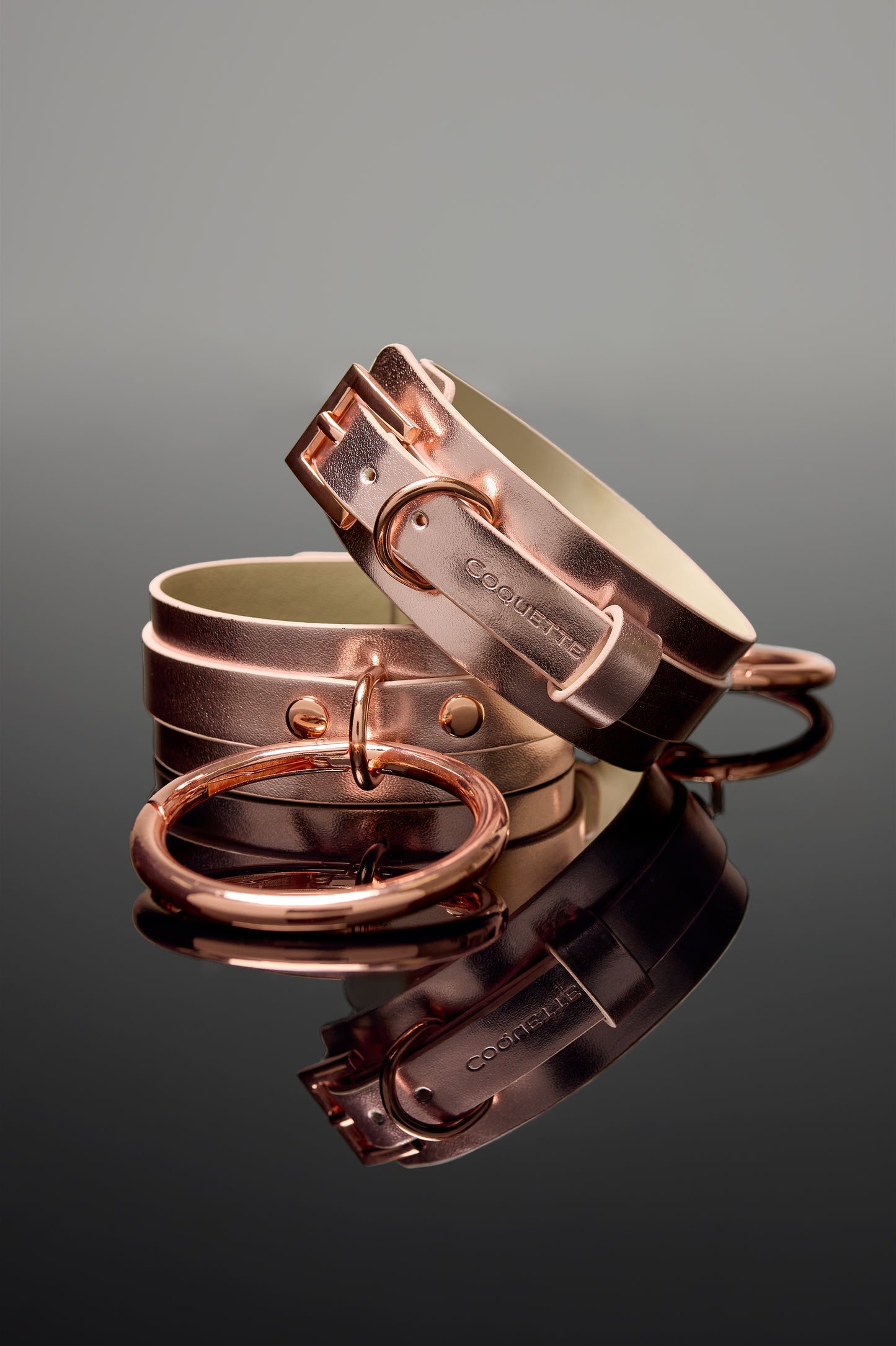 Coquette Pleasure Collection Ankle Cuffs - Rose Gold