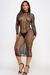 BeWicked Gretta Midi Dress Bodystocking Fishnet