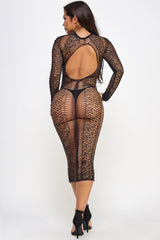 BeWicked Gretta Midi Dress Bodystocking Fishnet