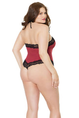 Coquette Queen At The Halter Teddy Red