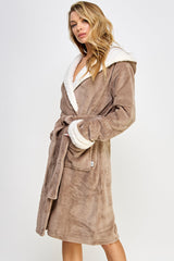BeWicked Sydney Robe Light Brown/White