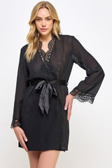 Chiffon & Lace Vivian Sheer Robe