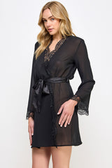 Chiffon & Lace Vivian Sheer Robe
