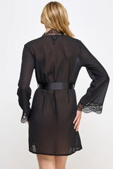 Chiffon & Lace Vivian Sheer Robe