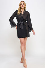 Chiffon & Lace Vivian Sheer Robe