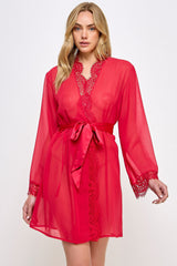 Chiffon & Lace Vivian Sheer Robe