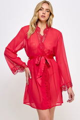 Chiffon & Lace Vivian Sheer Robe