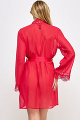 Chiffon & Lace Vivian Sheer Robe