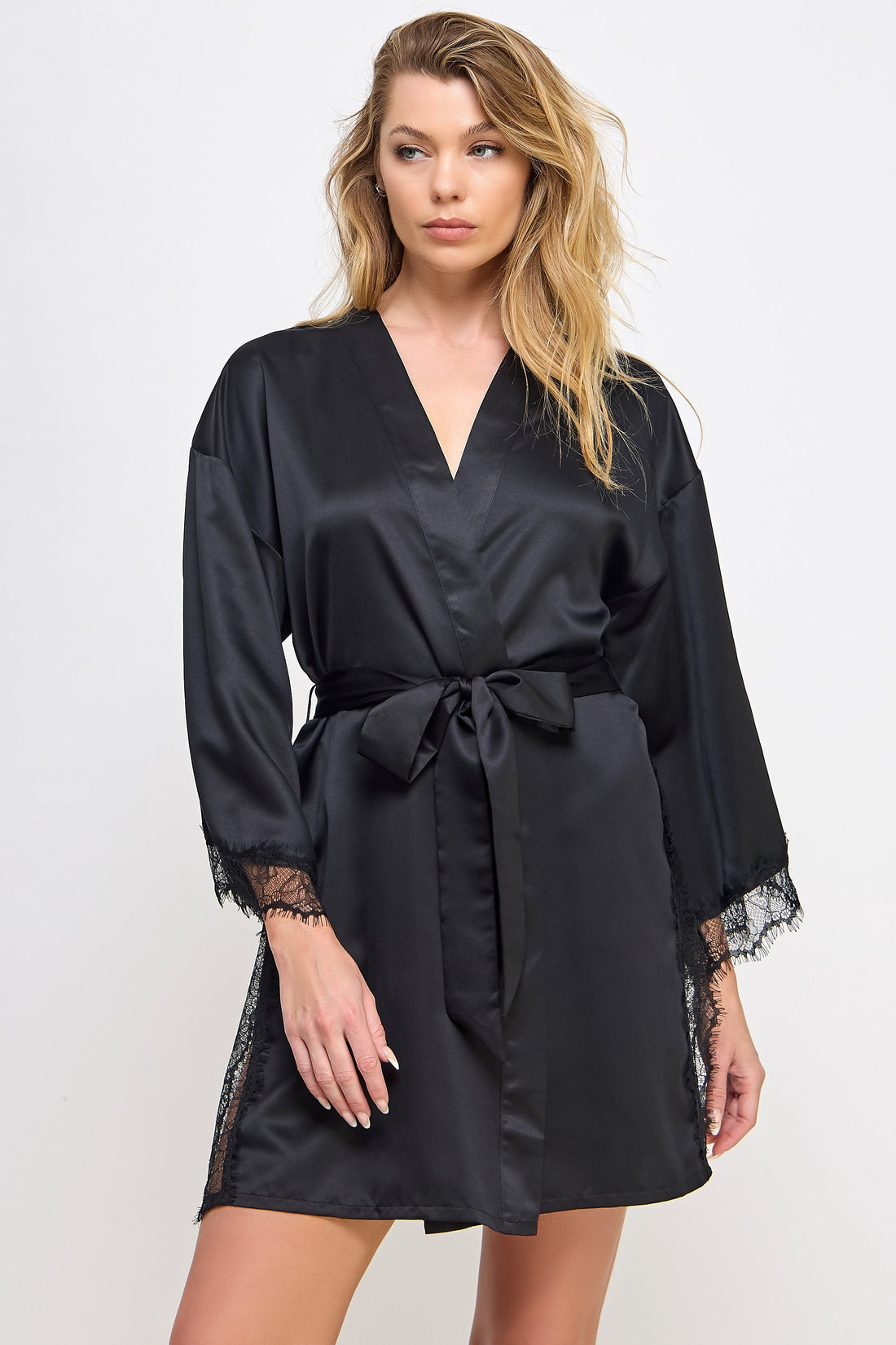 BeWicked Satin & Lace Gillian Robe