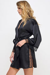 BeWicked Satin & Lace Gillian Robe