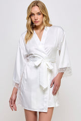 BeWicked Satin & Lace Gillian Robe