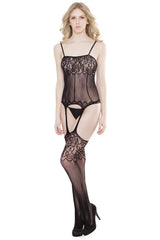 Coquette My Forever Bodystocking Black