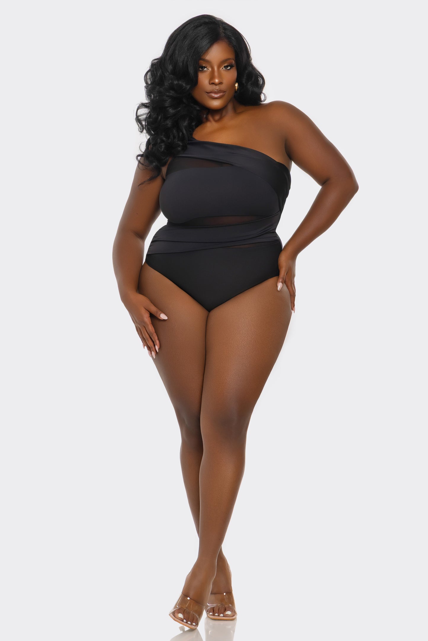 BeWicked Jaqueline One Piece Swimsuit Tummy Control Black