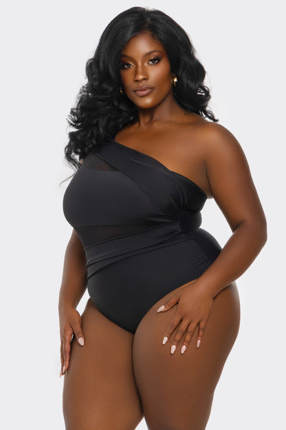 BeWicked Jaqueline One Piece Swimsuit Tummy Control Black