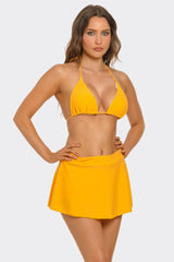 BeWicked Millie Triangle Bikini Set High Rise Swim Skirt