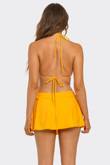 BeWicked Millie Triangle Bikini Set High Rise Swim Skirt