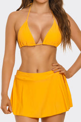 BeWicked Millie Triangle Bikini Set High Rise Swim Skirt