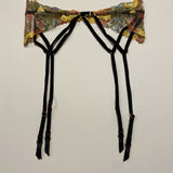 Victoria's Secret Dream Angels Sheer Floral Embroidery Garter Belt XS/S