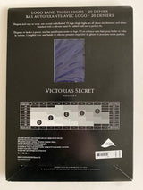 Victoria's Secret VERY SEXY Crystal Stockings Thigh Highs Noir Navy VS Small