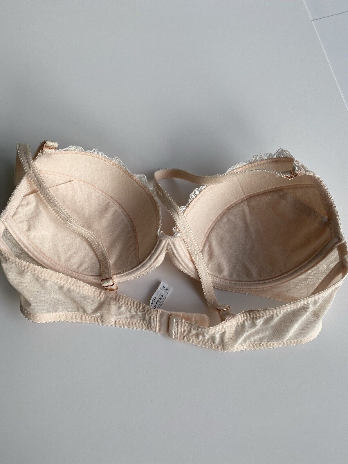 Gorteks Pretty Blush Pink Push Up Bra Made In Europe