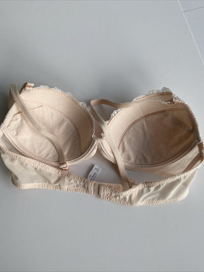 Gorteks Pretty Blush Pink Push Up Bra Made In Europe