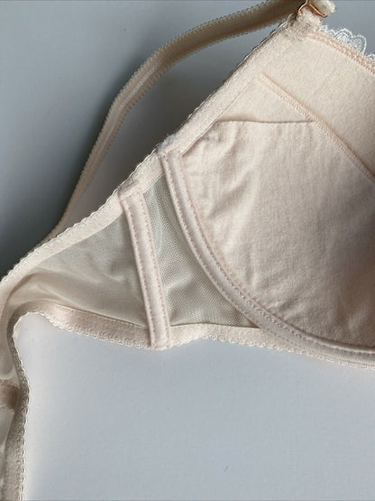 Gorteks Pretty Blush Pink Push Up Bra Made In Europe