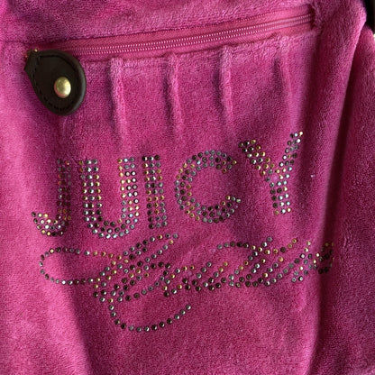 Juicy Couture Vintage Pink Terrycloth Crossbody Bag and Wallet Set