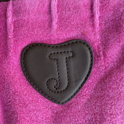 Juicy Couture Vintage Pink Terrycloth Crossbody Bag and Wallet Set