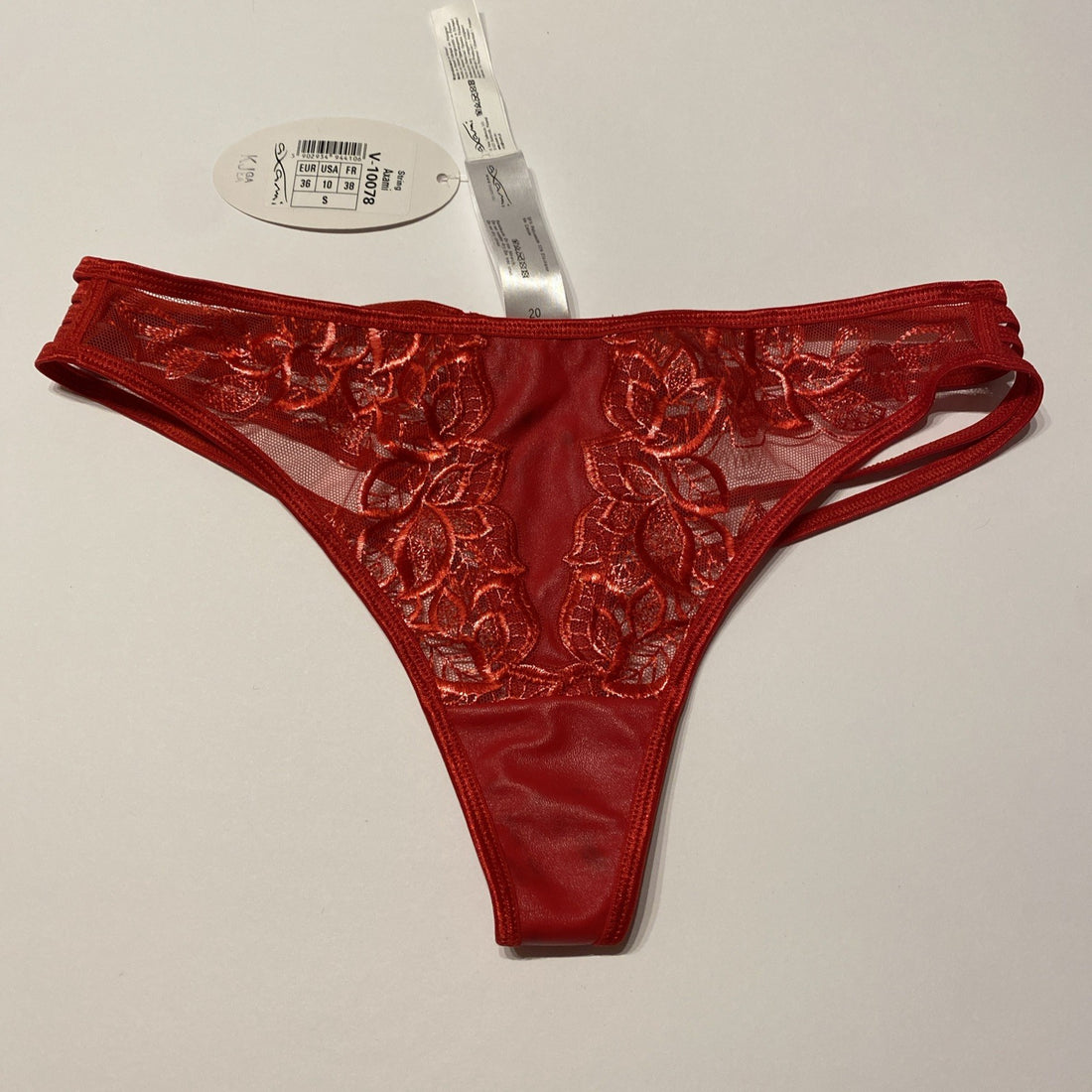 Axami 10078 Red G-String Thong Size Small