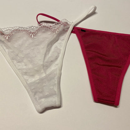 Obsessive Lingerie Thong Panties Size Large Set Of 2