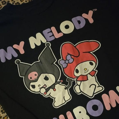 My Melody Kuromi Black T-Shirt - Small