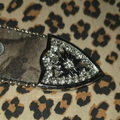 Camouflage Rhinestone Blingy Studded Belt Buckle - Medium