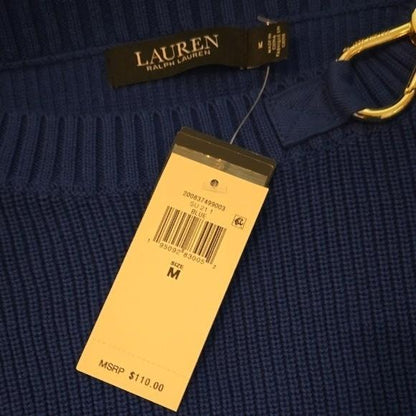 Polo Ralph Lauren Royal Blue Knit Buckle Sweater - Medium