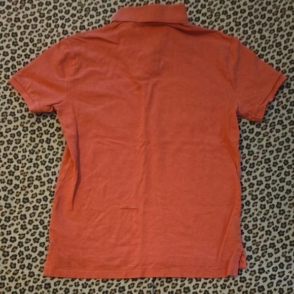 Polo Ralph Lauren Men's Custom Slim Fit Shirt Salmon Orange Color Small