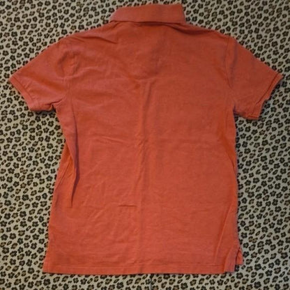 Polo Ralph Lauren Men's Custom Slim Fit Shirt Salmon Orange Color Small